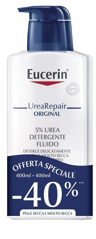 Eucerin Bipacco Urea 5% Detergente 400 Ml + 400 Ml - Lovesano