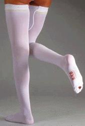 Albert Andre' Articolo 700 Kk6 Calza Autoreggente A-g Antitrombosi Con Tassello Punta Aperta Lycra Mm Hg 18-24 Colore Bianco Taglia M-standard