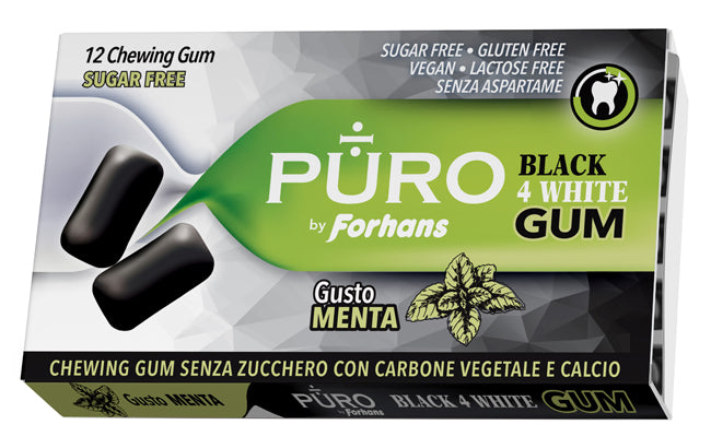 Puro By Forhans Black4white 12 Gomme Da Masticare - Lovesano