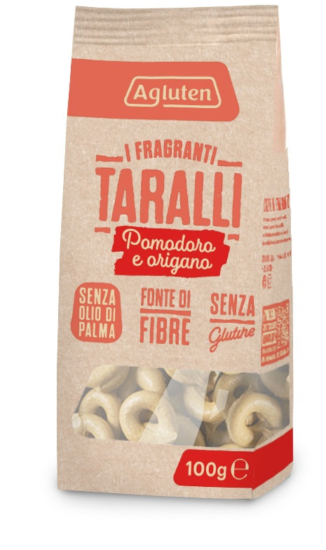 Agluten Taralli Pomodoro E Origano 100 G - Lovesano