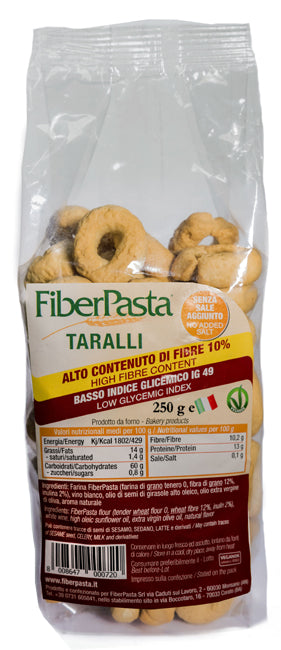 FIBERPASTA Taralli Basso Indic.Gli.250g - Lovesano