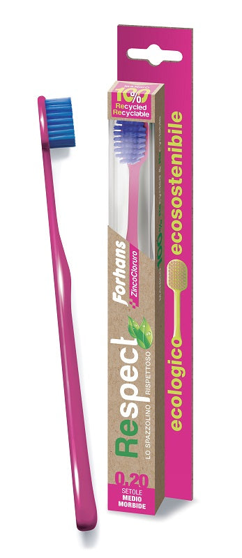 Forhans Respect Spazzolino Ecologico 0,20 Setole Medie Morbide - Lovesano