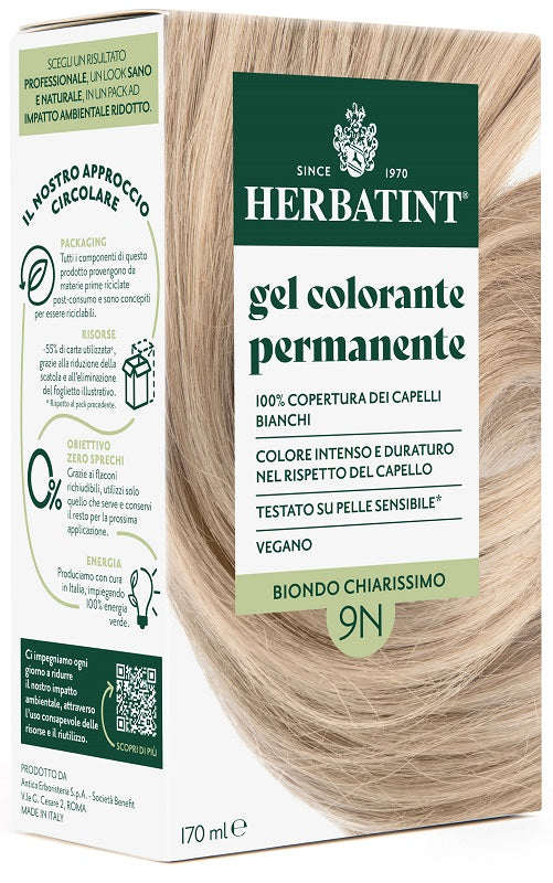 Herbatint 9n Biondo Chiarissimo 170 Ml - Lovesano