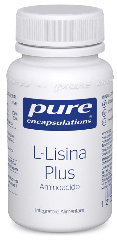 PURE ENCAPSUL L-LISINA PLUS 30CP - Lovesano