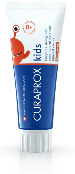 Curaprox Kids Toothpaste Strawberry Flavor 0 Ppm 60 Ml - Lovesano