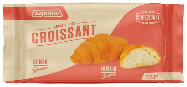 Agluten Croissant Classici 4 Pezzi Da 50 G Latte Delattosato - Lovesano