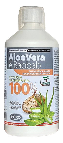 PURO Aloe Vera 100% + Baobab Pesca - Lovesano