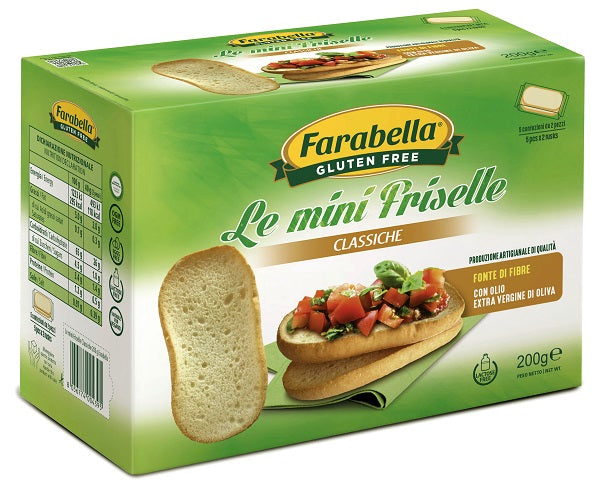Farabella Gluten Free Le Mini Friselle Classiche Con Olio Extra Vergine Di Oliva Senza Lattosio 5 Confezioni X 40 G - Lovesano