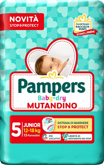 Pampers Baby Dry Pannolino Mutandina Junior Small Pack 13 Pezzi - Lovesano