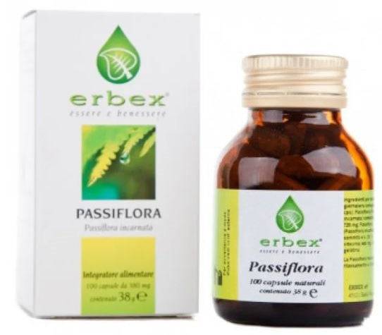 PASSIFLORA 100CPS 380MG ERBEX - Lovesano