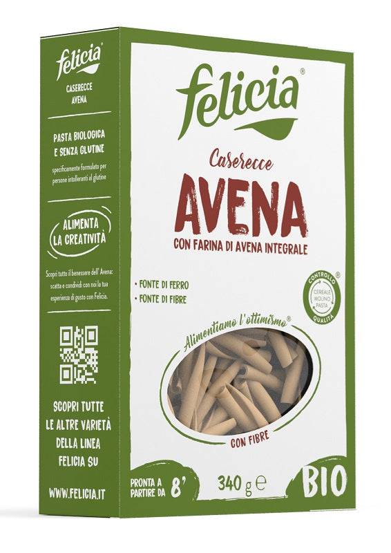 FELICIA BIO Pasta Avena Caserecce 340g - Lovesano