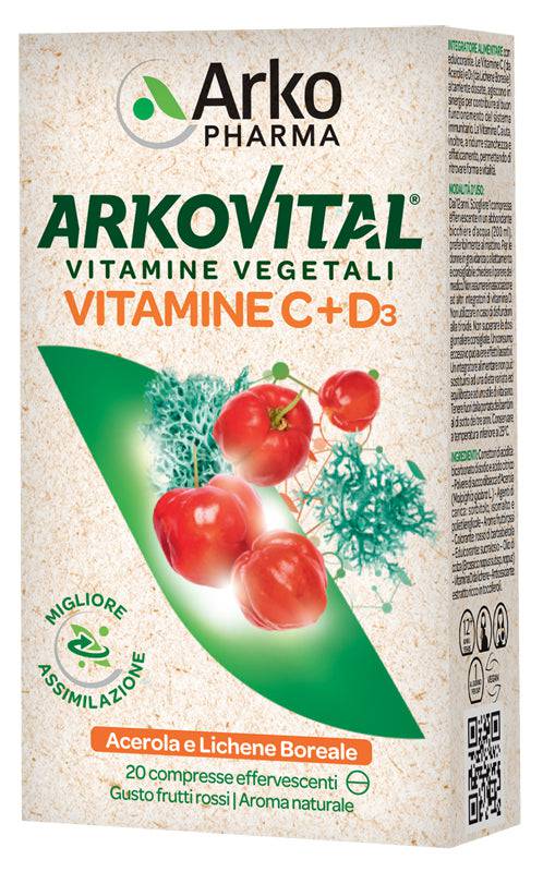 ARKOVITAL VITAMINE C+D3 20CPR - Lovesano