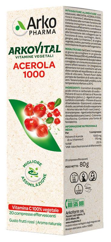 ARKOVITAL ACEROLA EFFERV 20CPR - Lovesano