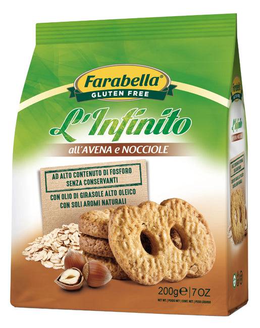 FARABELLA Biscotti L'Infinito Avena Nocciole 200g - Lovesano