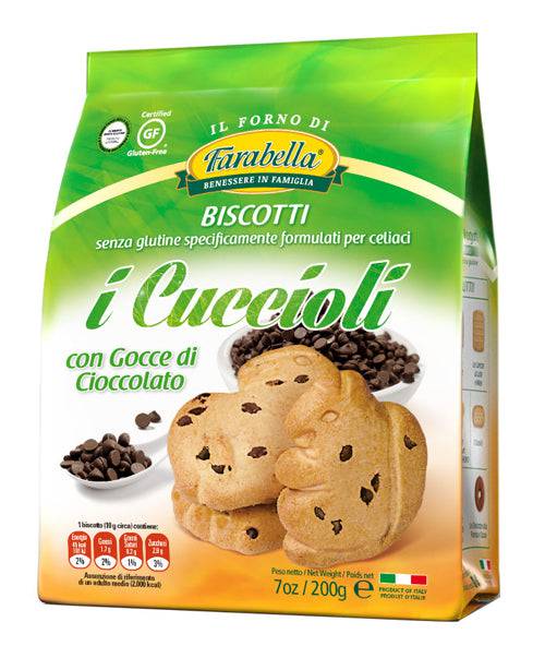 FARABELLA I Cuccioli con Gocce di Cioccolato 200g - Lovesano