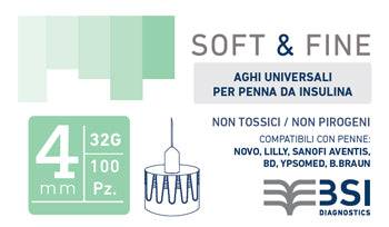 SOFT&FINE Ago Insulina 32g 4mm100pz - Lovesano