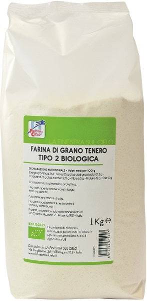 FARINA GRANO T TIPO 2 BIO 1KG - Lovesano
