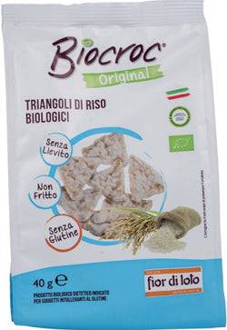 BIOCROC Triangoli Riso Bio 40g - Lovesano