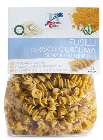 FIOR DI LOTO Fusilli Riso e Curcuma 250g - Lovesano