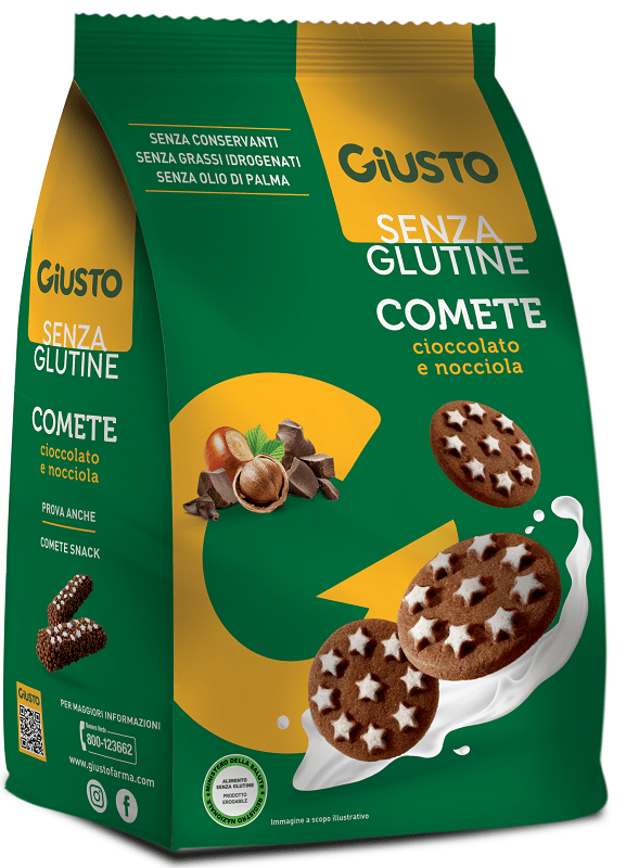 GIUSTO S/G COMETE BISCOTTI200G - Lovesano
