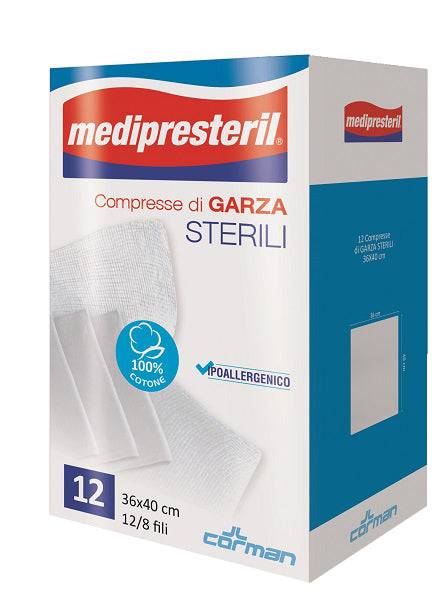 GARZA MEDIPRESTERIL 12/8 36X40 - Lovesano