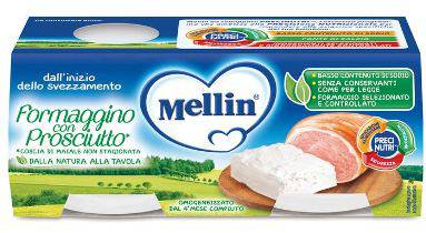 MELLIN Formaggino Prosciutto 2x80g - Lovesano