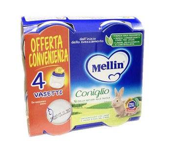 MELLIN OMOG CONIGLIO 4X80G - Lovesano