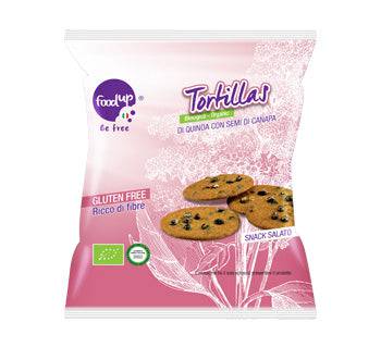 FOODUP Tortillas di Quinoa e Semi di Canapa 35g - Lovesano