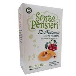 SENZA PENSIERI Biscotti Buranellini Ciliegia 150g - Lovesano