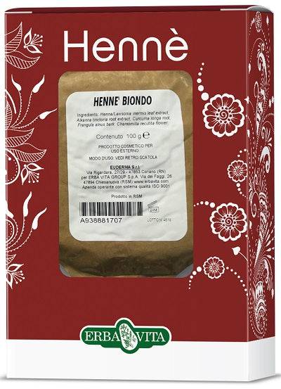 HENNE COLOR CAP BIONDO 100G - Lovesano