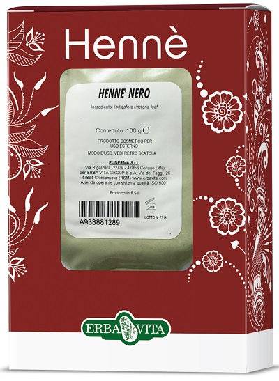 HENNE COLOR CAP NERO 100G - Lovesano