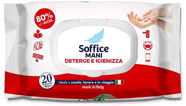 SOFFICE Salviette Mani 80% Alc.20pz - Lovesano