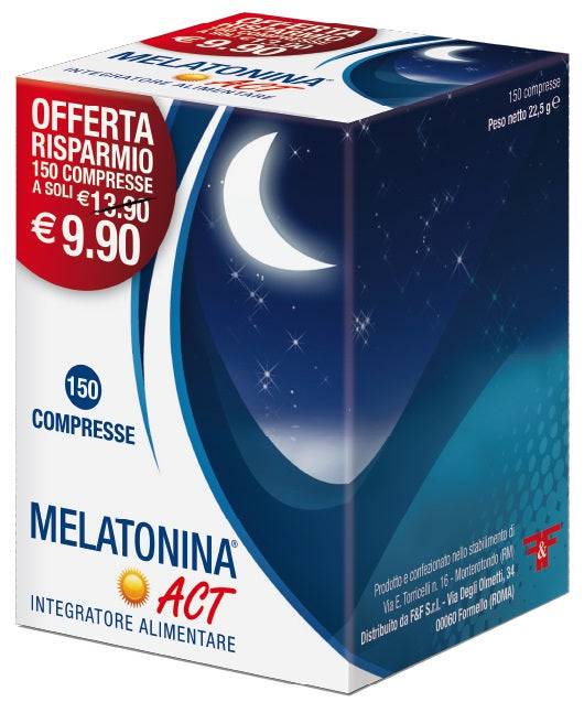 MELATONINA ACT 1MG 150CPR - Lovesano