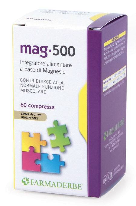 NUTRA MAGNESIO 500 60CPR 72G - Lovesano