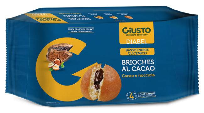 GIUSTO DIABEL BRIOCHE CACAO4PZ - Lovesano