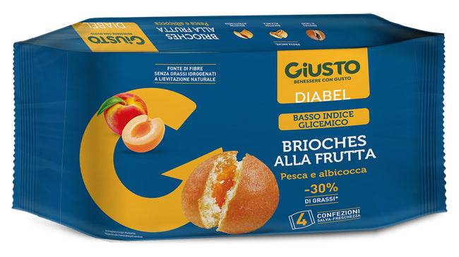 GIUSTO DIABEL BRIOCHE FRUTT4PZ - Lovesano
