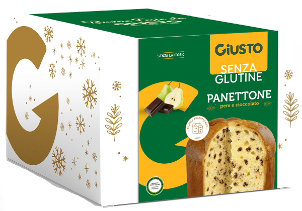 GIUSTO Panettone Pere e Gocce Cioccolato 500g - Lovesano