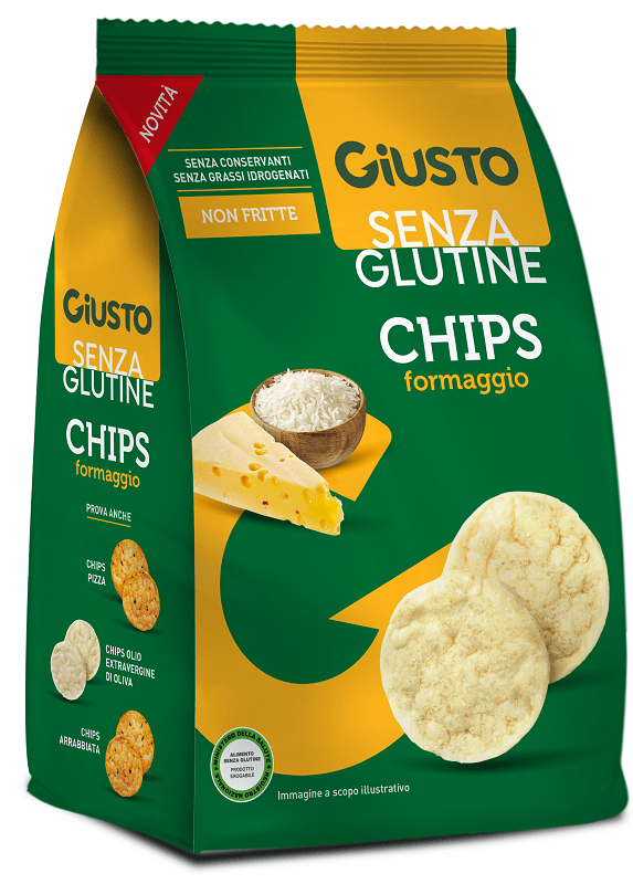 GIUSTO S/G Chips Formaggio 40g - Lovesano 