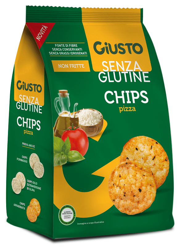 GIUSTO S/G CHIPS PIZZA 40G - Lovesano