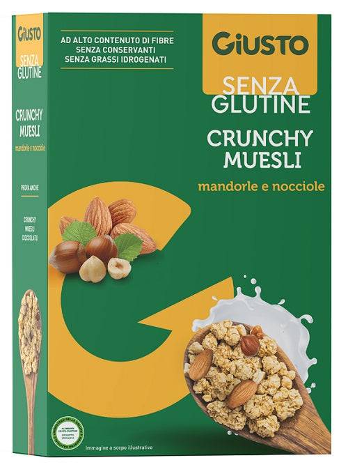 GIUSTO S/G Crunchy Muesli Avena Mandorle - Lovesano
