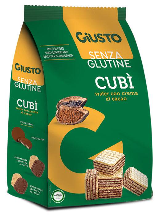 GIUSTO S/G Cubi Wafer Cacao 250g - Lovesano