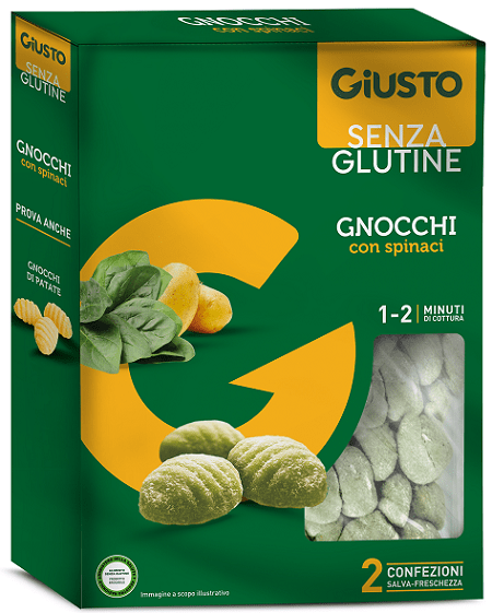 GIUSTO S/G Gnocchi C/Spinaci 500g - Lovesano
