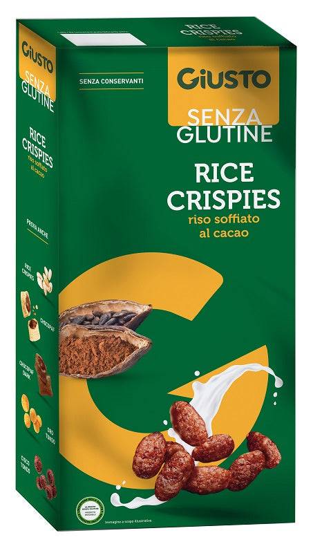 GIUSTO S/G RICE CRISPIES CACAO - Lovesano