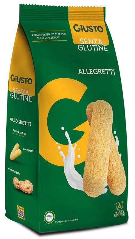 GIUSTO S/G Biscotti Allegretti 200g - Lovesano