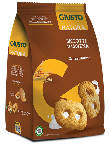 GIUSTO S/G Biscotti Avena 250g - Lovesano