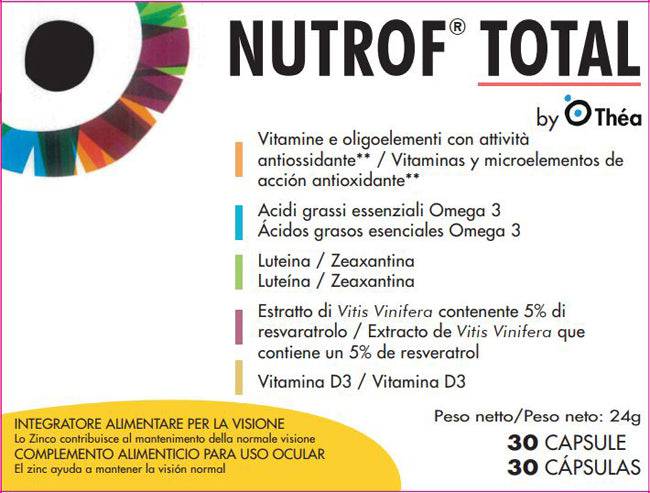 NUTROF TOTAL 30CPS - Lovesano