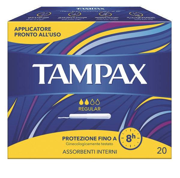 TAMPAX BLUE BOX REGULAR 20PZ - Lovesano