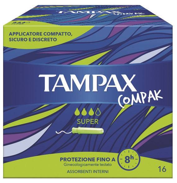 TAMPAX COMPAK SUPER 16PZ - Lovesano