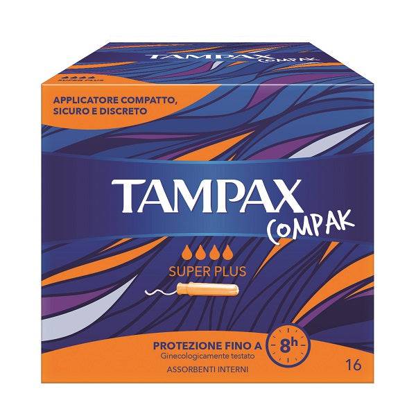 TAMPAX COMPAK SUPER PLUS 16PZ - Lovesano