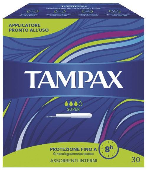 TAMPAX SUPER BLUE BOX 30PZ 8994 - Lovesano